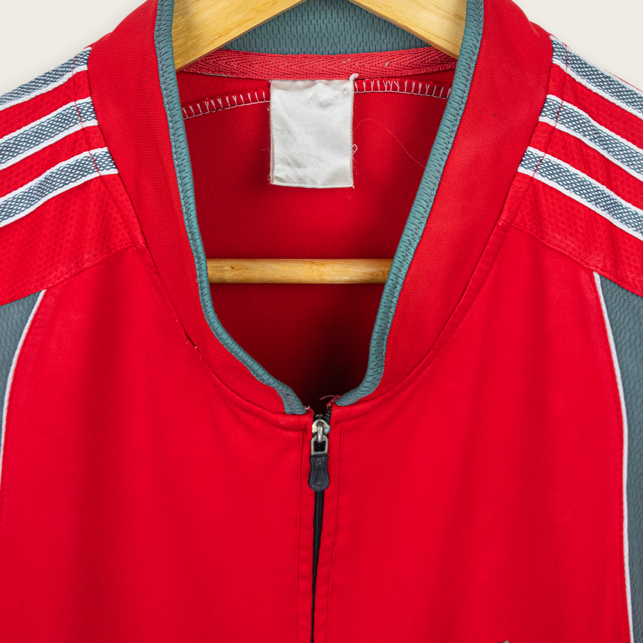 00's Adidas 1/4-Zip T-Shirt - M