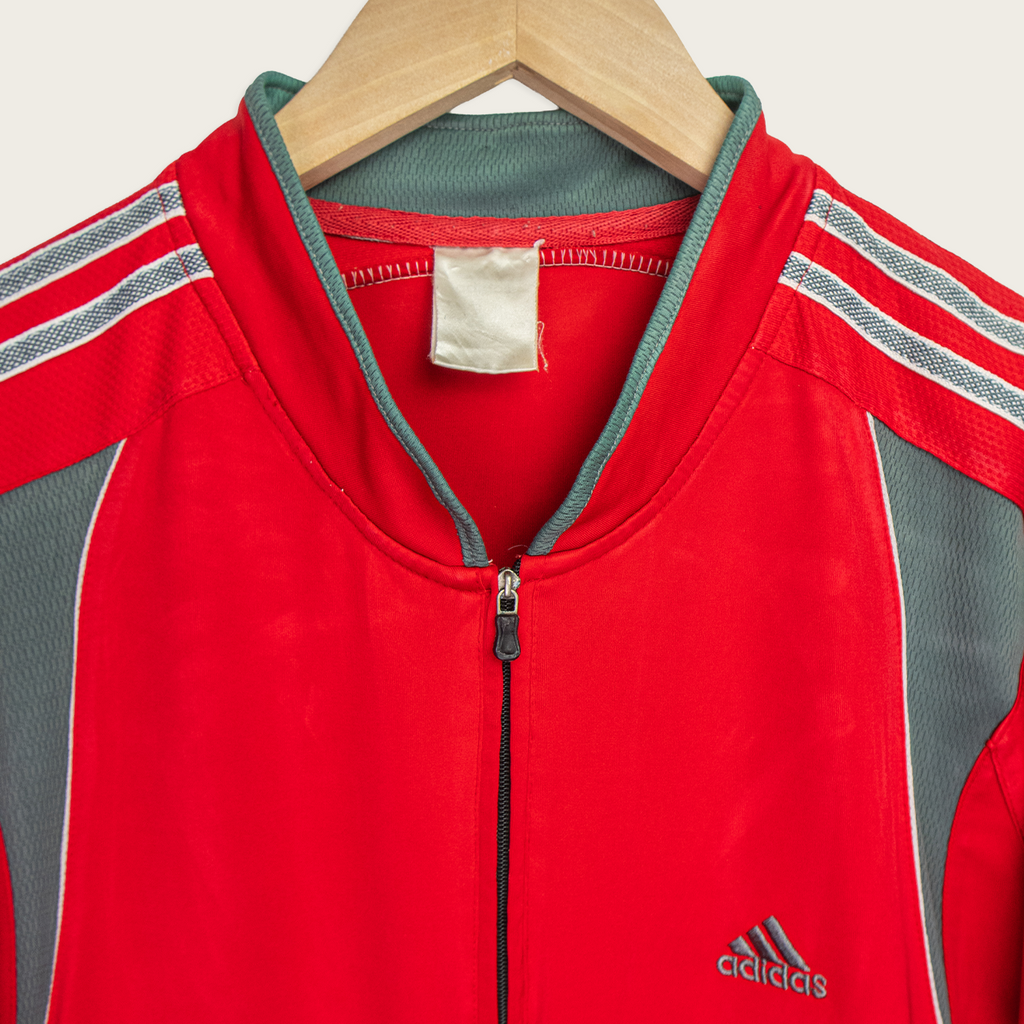 00s Adidas 1/4-Zip Jersey T-Shirt - M