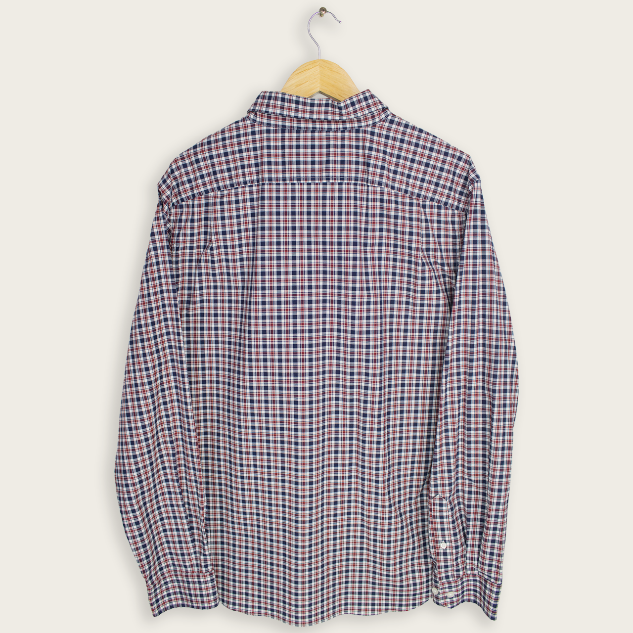 VINTAGE LONG-SLEEVE NAUTICA BUTTON-UP SHIRT - XL
