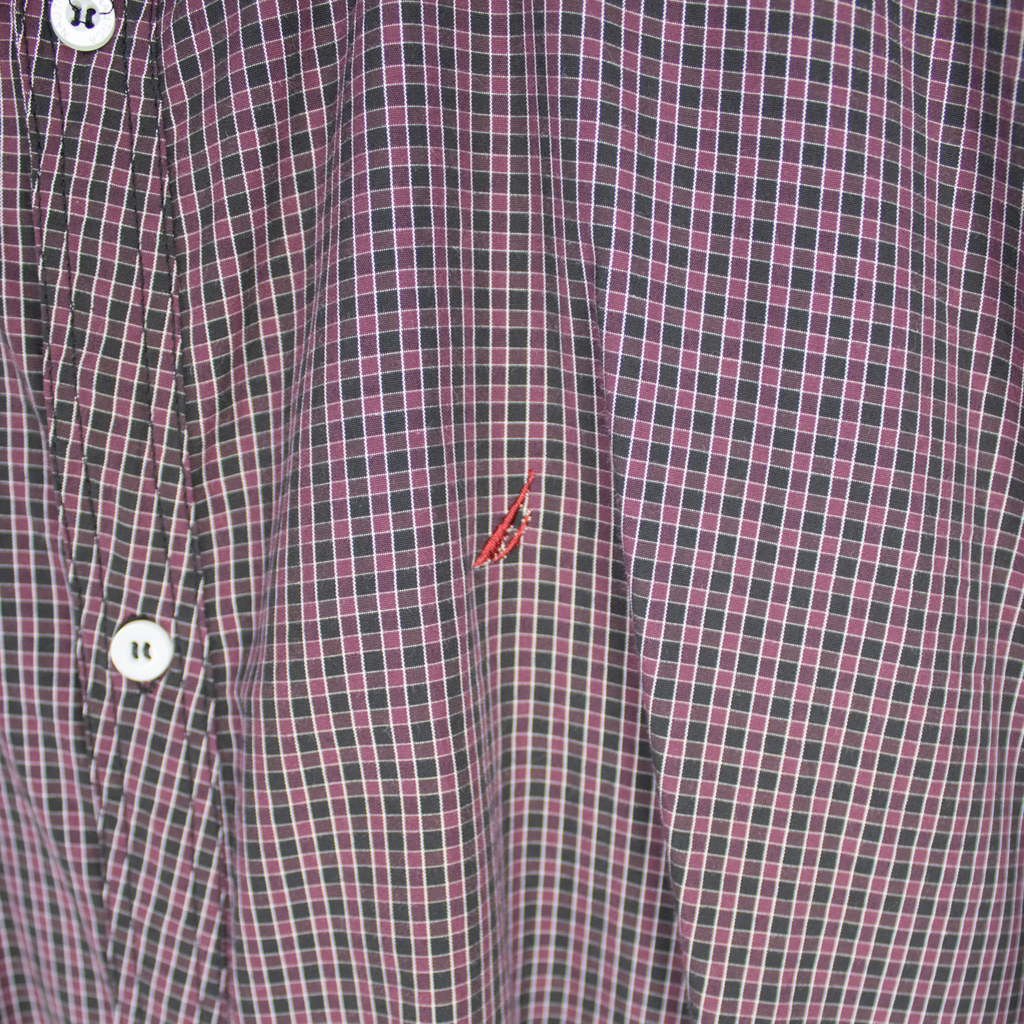 VINTAGE LONG-SLEEVE NAUTICA BUTTON-UP SHIRT - XXL