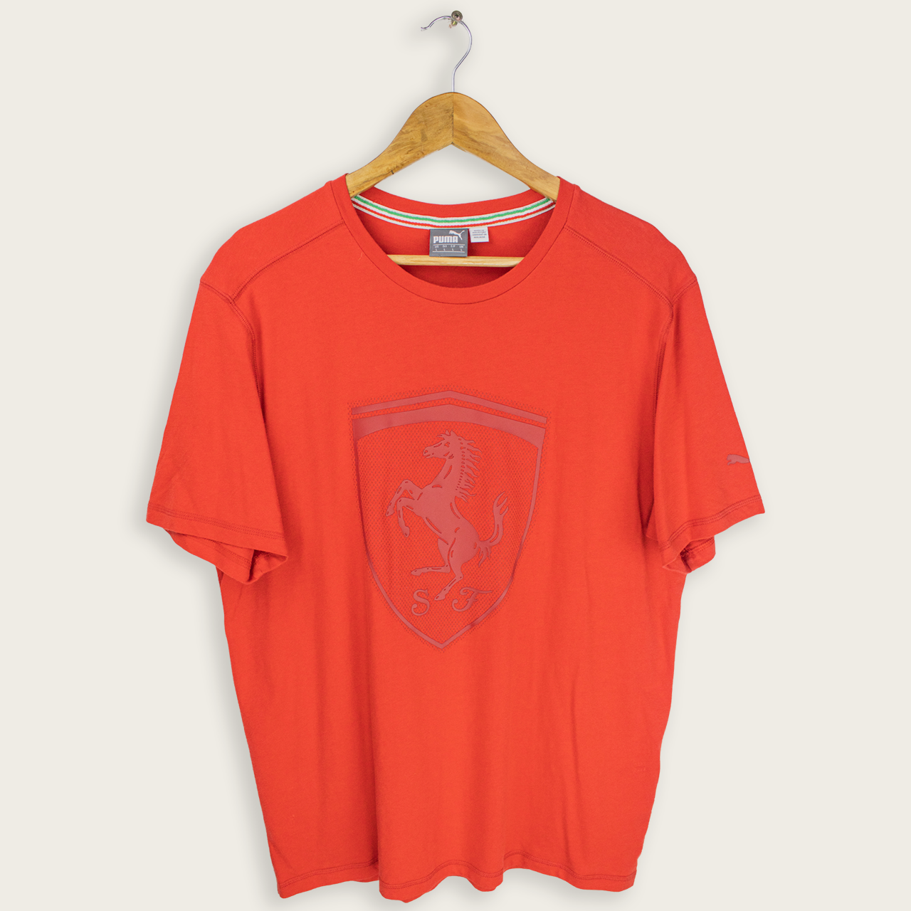 VINTAGE PUMA FERRARI T-SHIRT - L