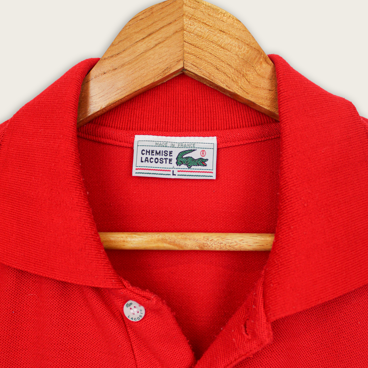 VINTAGE LACOSTE POLO SHIRT - L