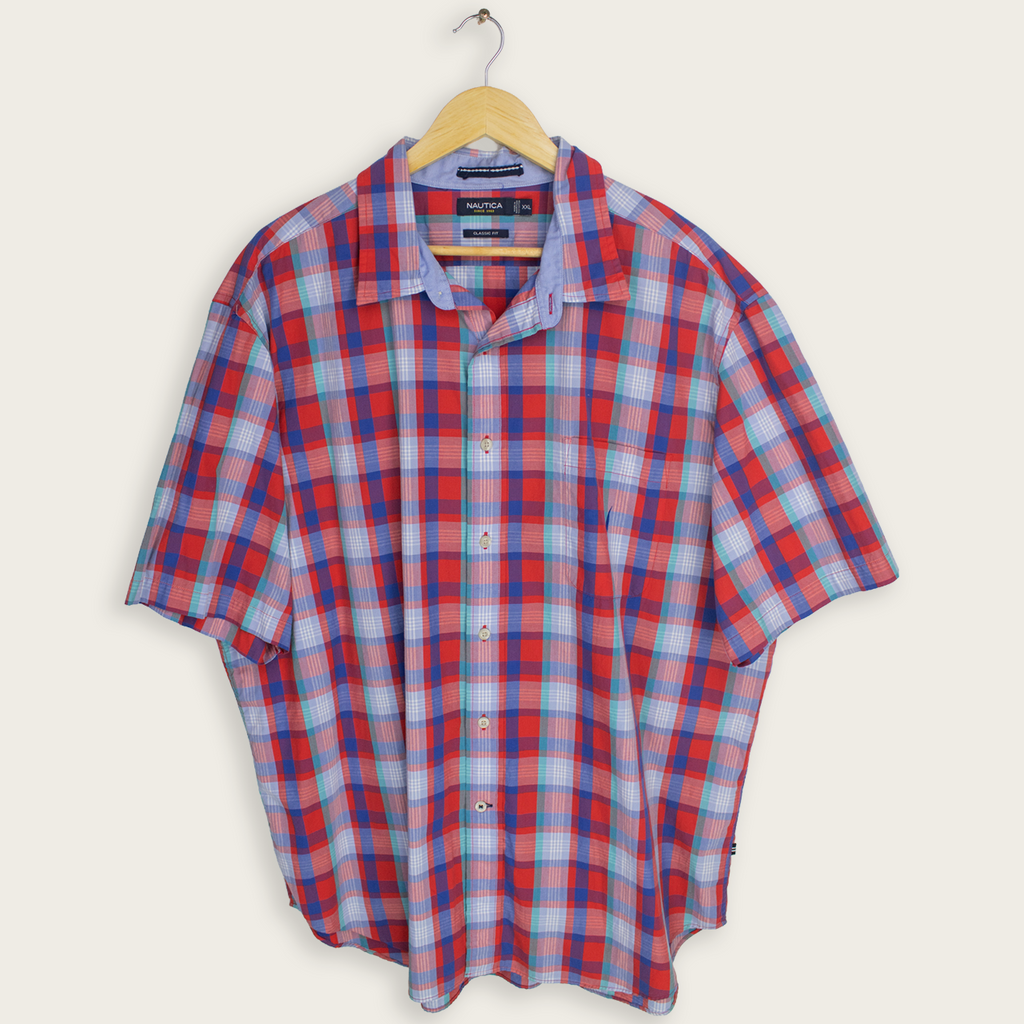 VINTAGE NAUTICA BUTTON-UP SHIRT - XXL