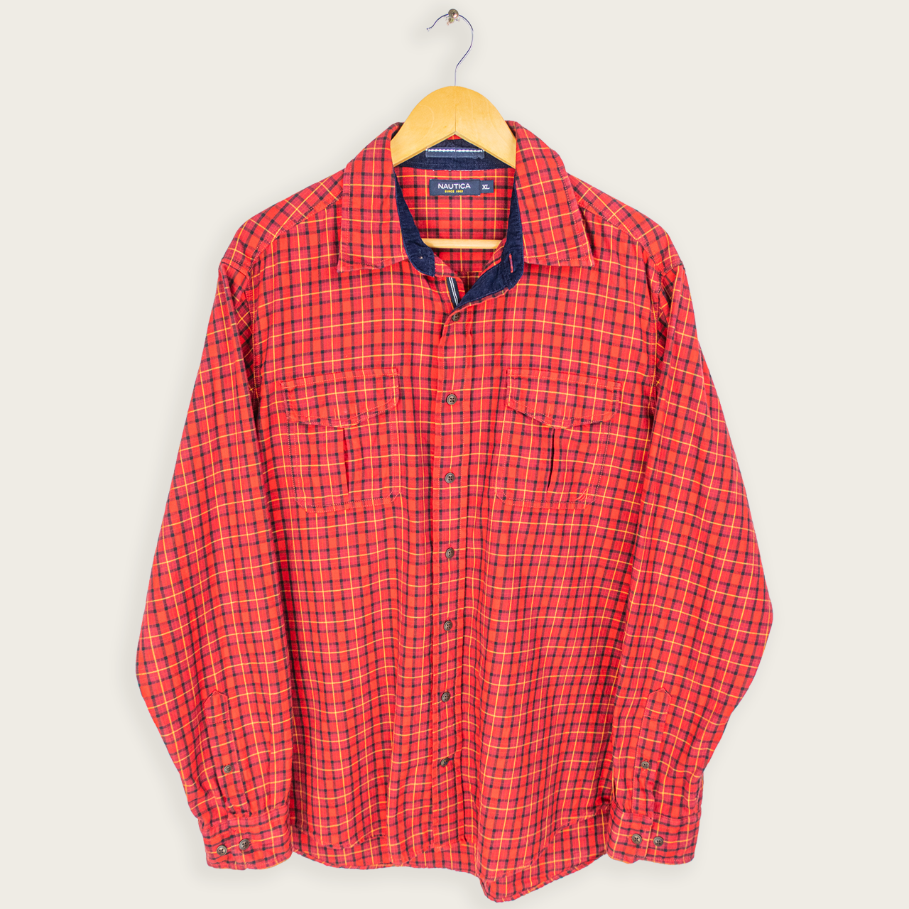 00's NAUTICA BUTTON-UP SHIRT - XL