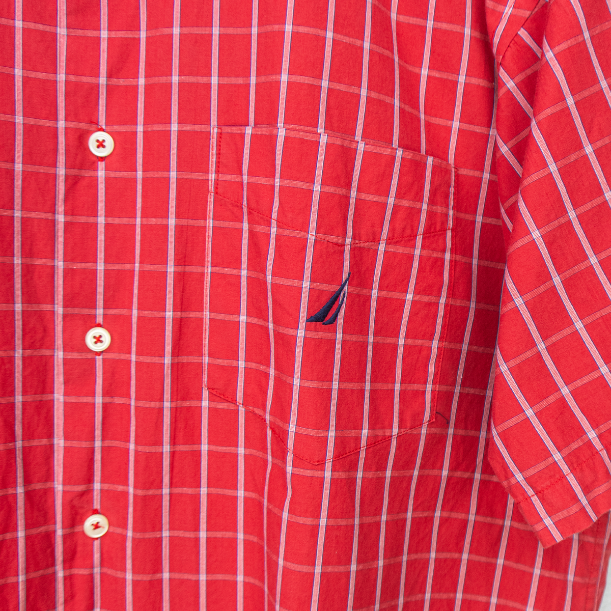 00s Nautica Check Button-Up Shirt - S/M