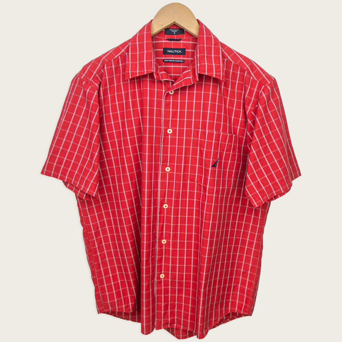 00s Nautica Check Button-Up Shirt - S/M