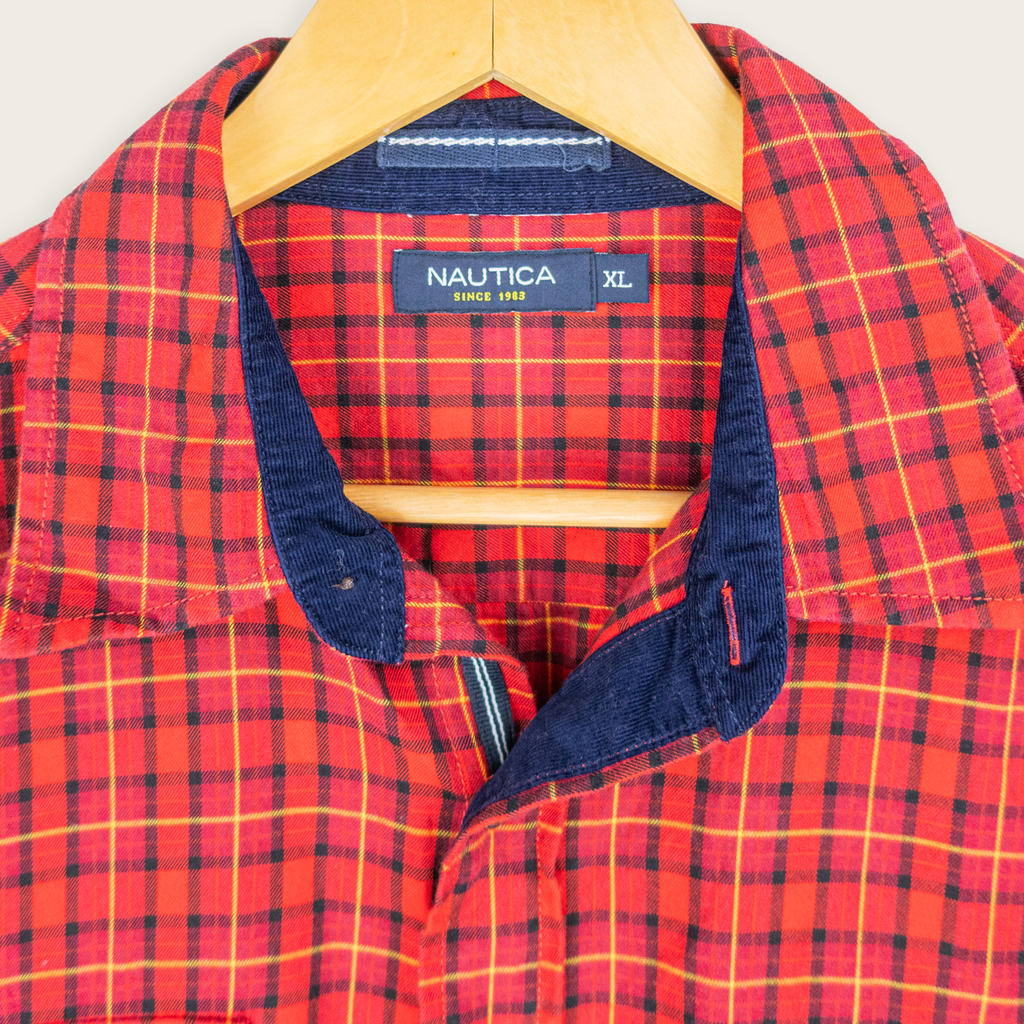 00's NAUTICA BUTTON-UP SHIRT - XL