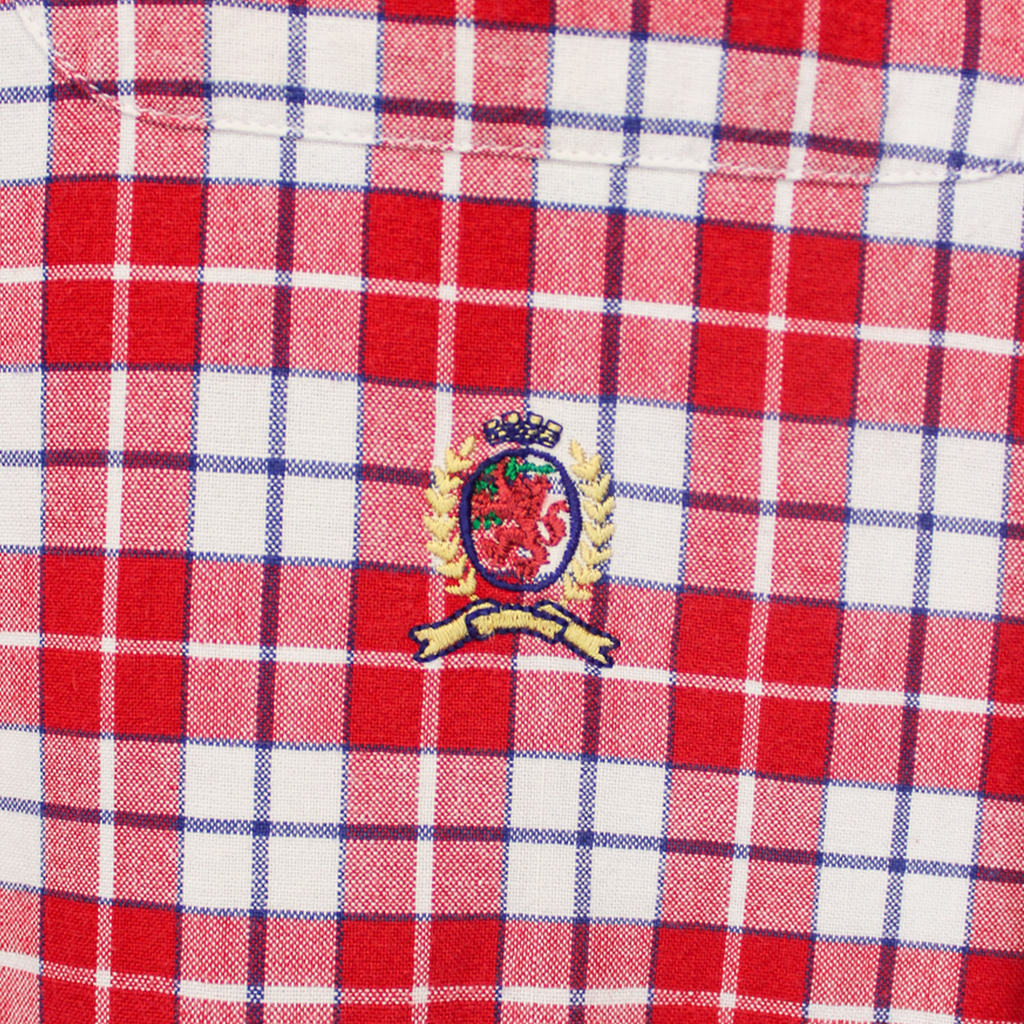 VINTAGE LONG-SLEEVE TOMMY HILFIGER BUTTON-UP SHIRT - M