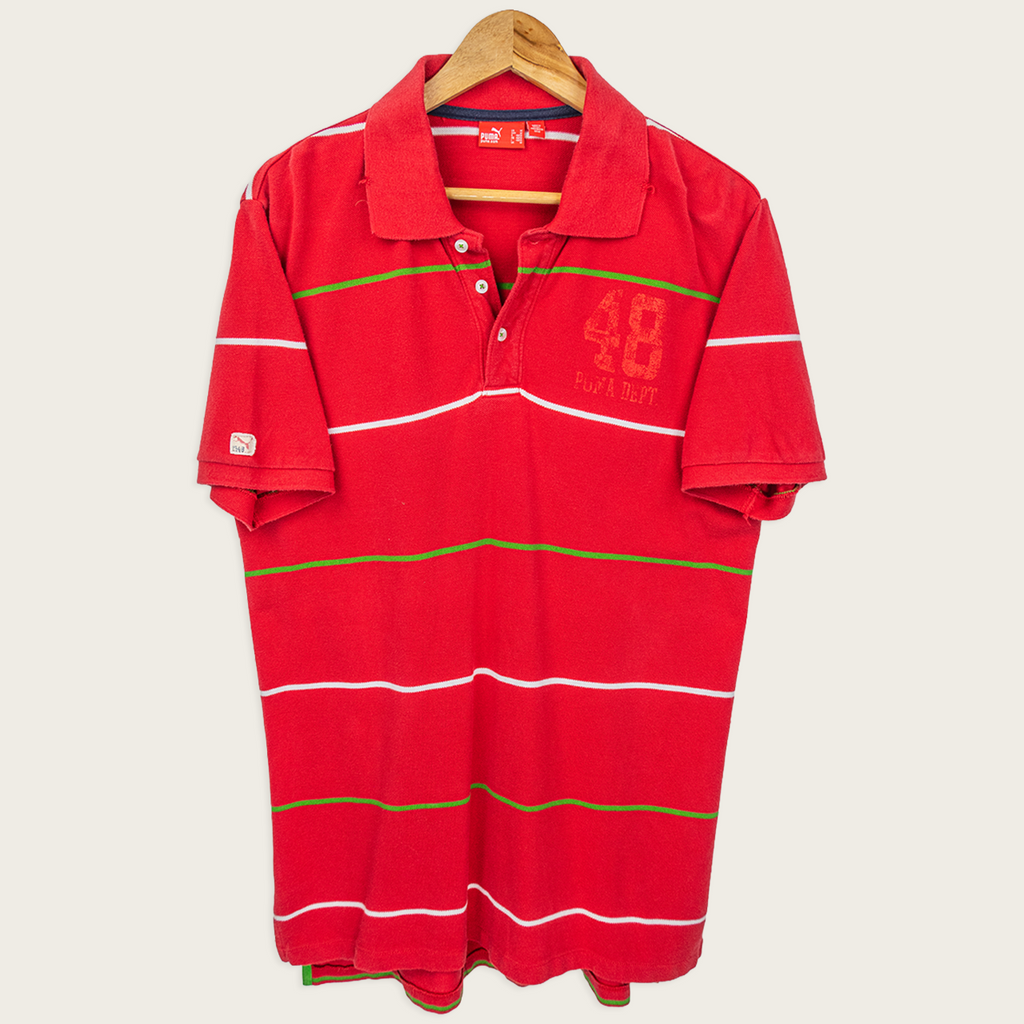 00's Puma Polo Shirt - M