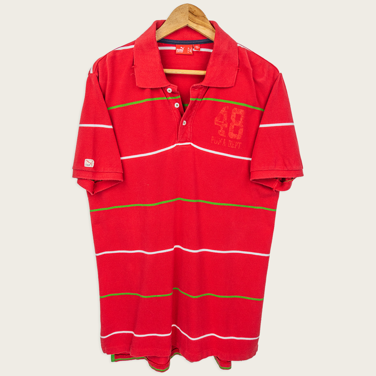00's Puma Polo Shirt - M