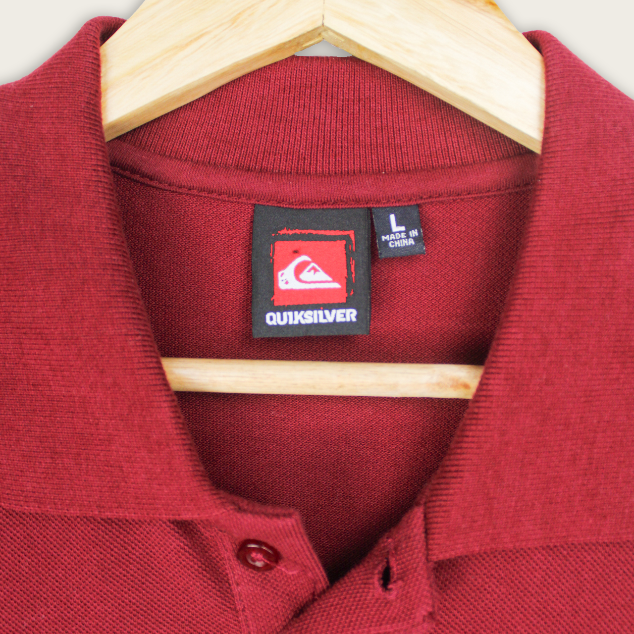 VINTAGE QUIKSILVER POLO SHIRT - L
