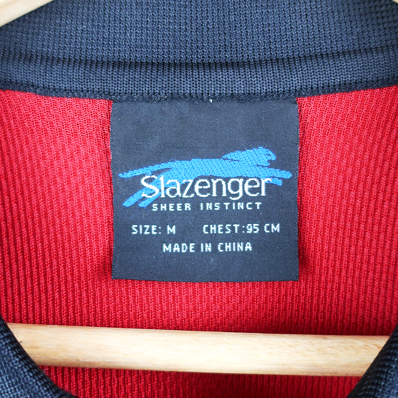 VINTAGE SLAZENGER POLO SHIRT - M