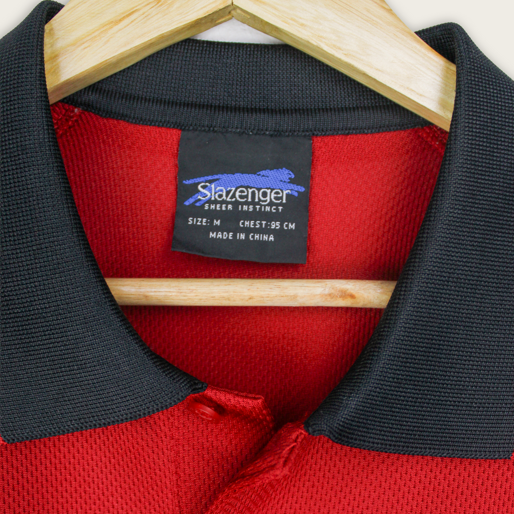 VINTAGE SLAZENGER POLO SHIRT - M