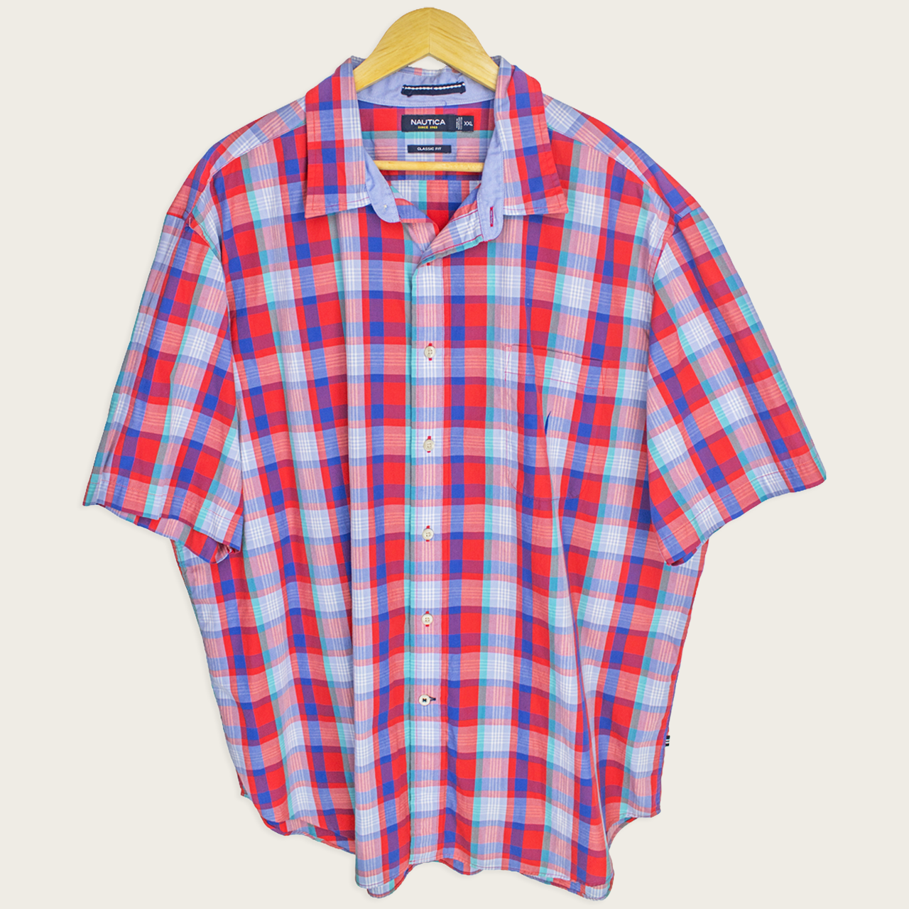 00's Nautica Button-Up Shirt - XXL
