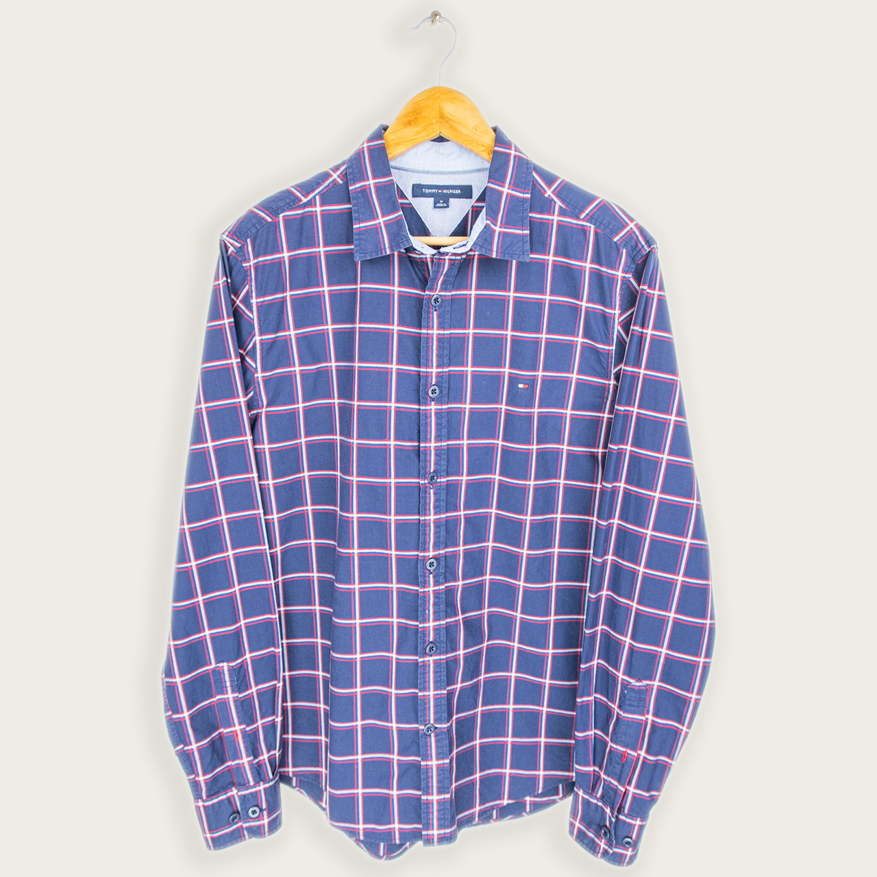 TOMMY HILFIGER BUTTON-UP SHIRT - M