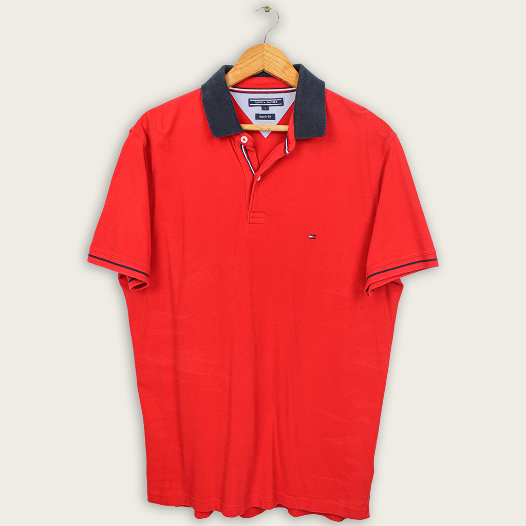 VINTAGE TOMMY HILFIGER POLO SHIRT - L