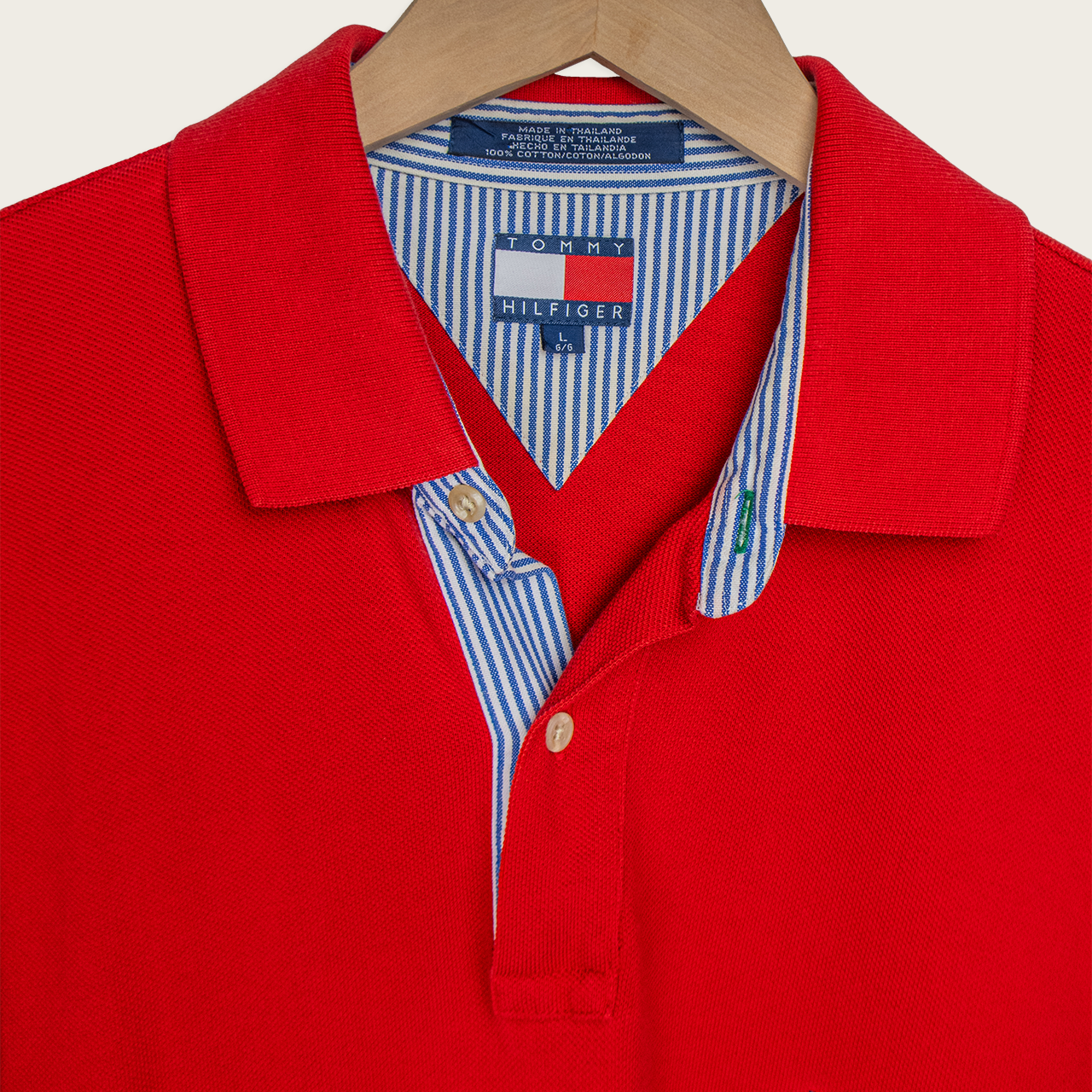 90s Tommy Hilfiger Polo Shirt - L
