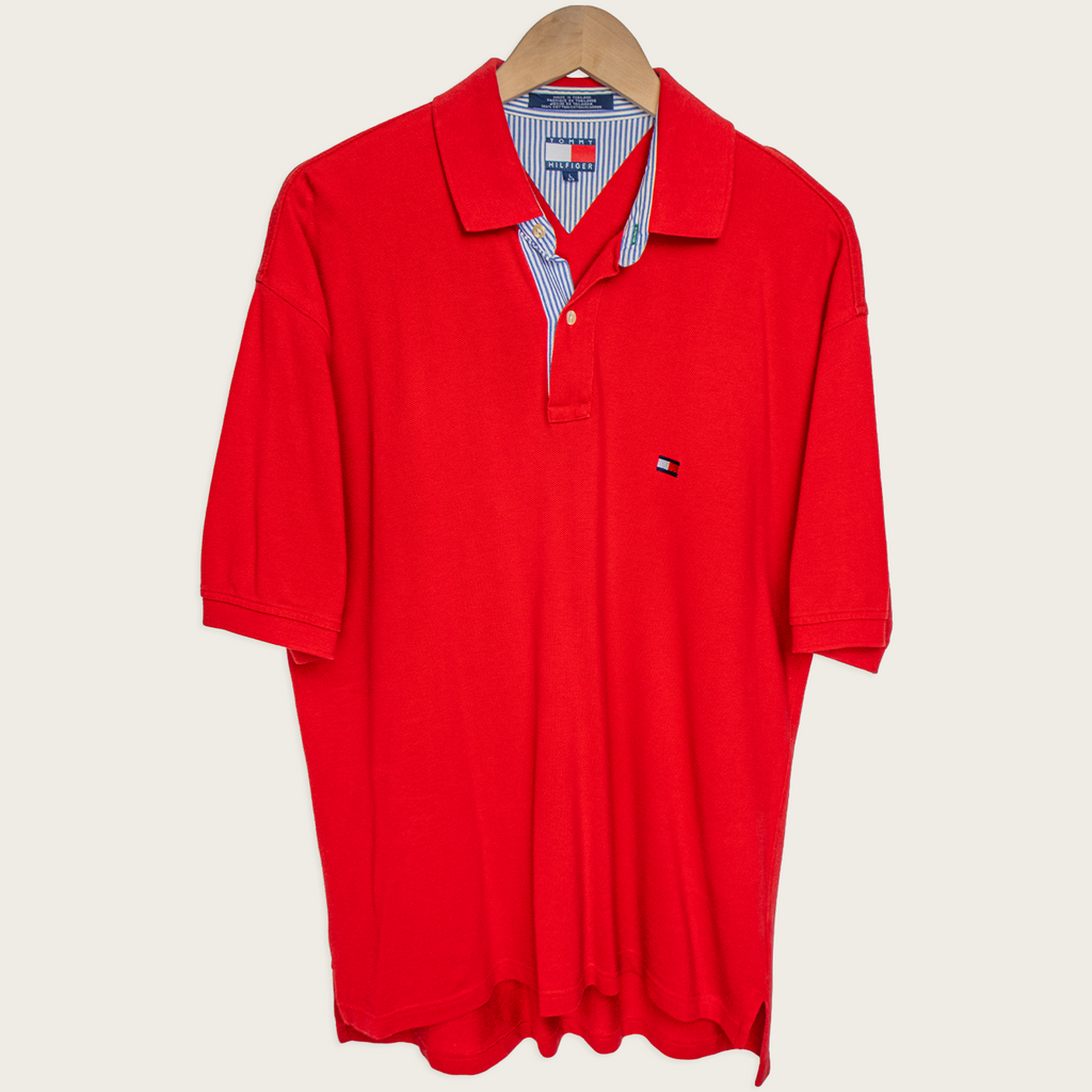 90s Tommy Hilfiger Polo Shirt - L