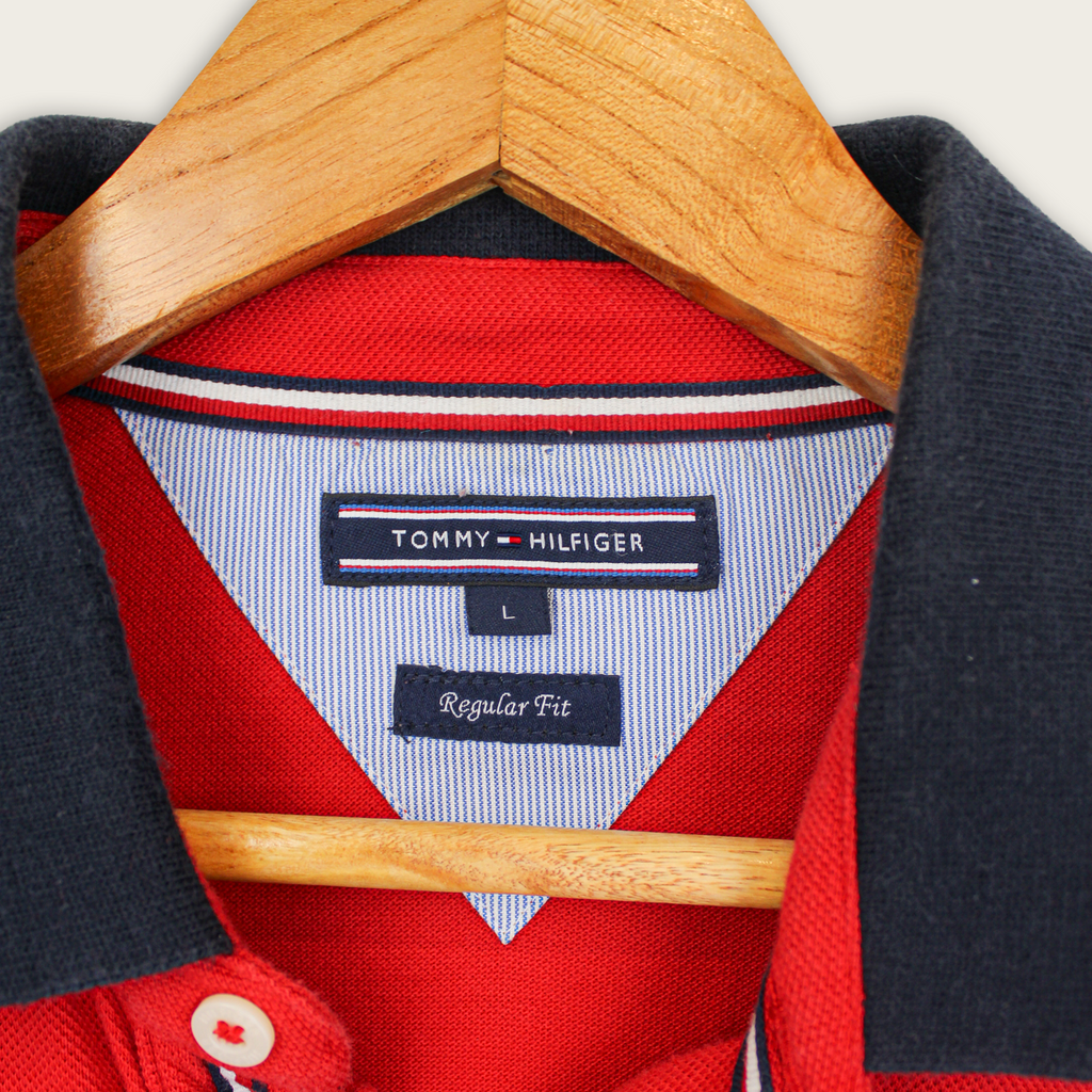 VINTAGE TOMMY HILFIGER POLO SHIRT - L