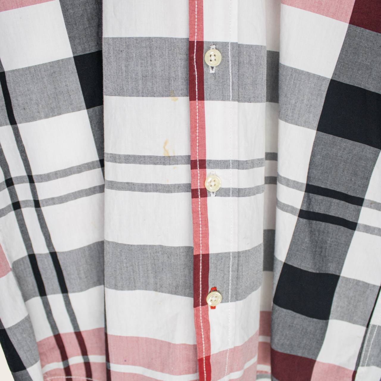 VINTAGE LONG-SLEEVE TOMMY HILFIGER BUTTON-UP SHIRT - S