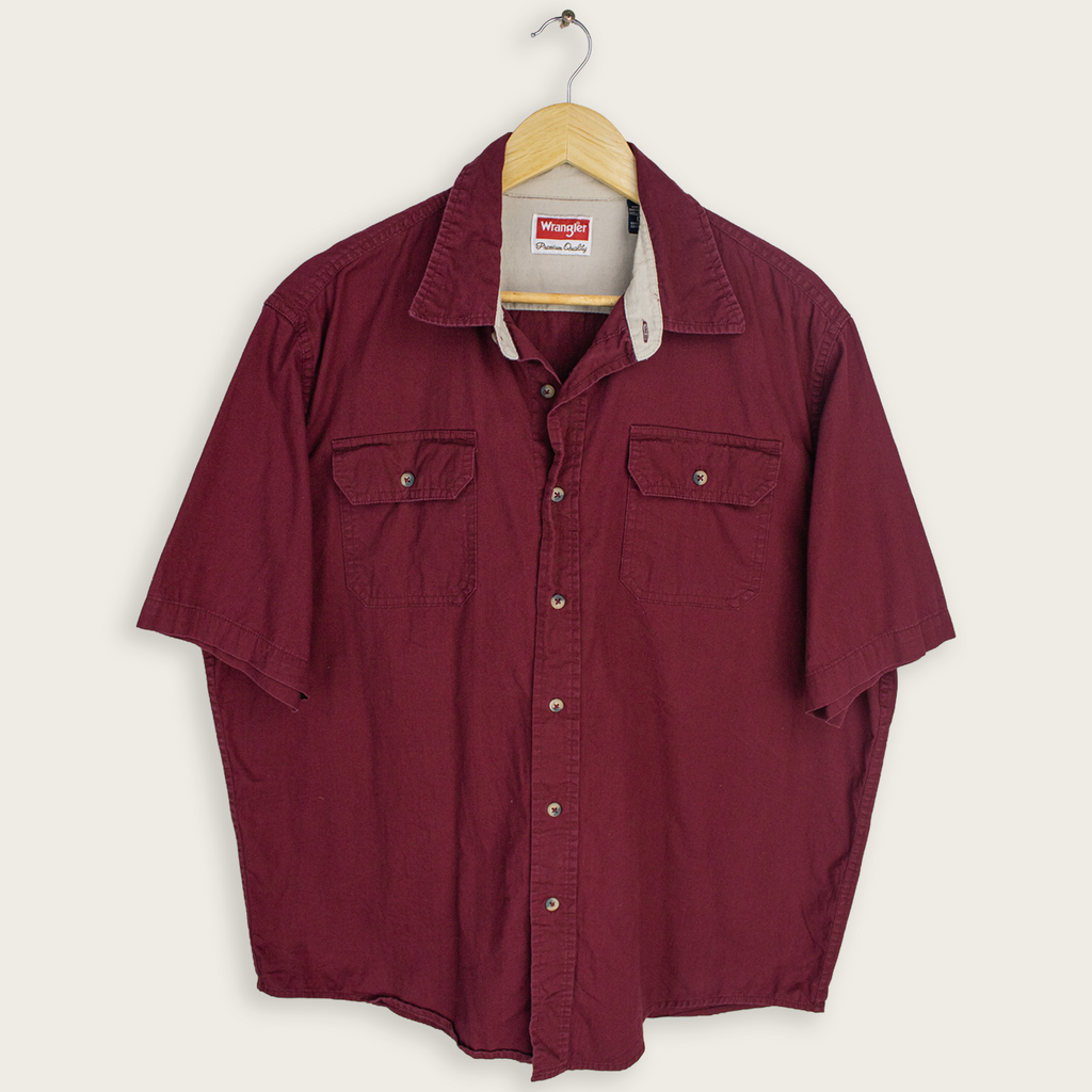 VINTAGE WRANGLER BUTTON-UP SHIRT - L