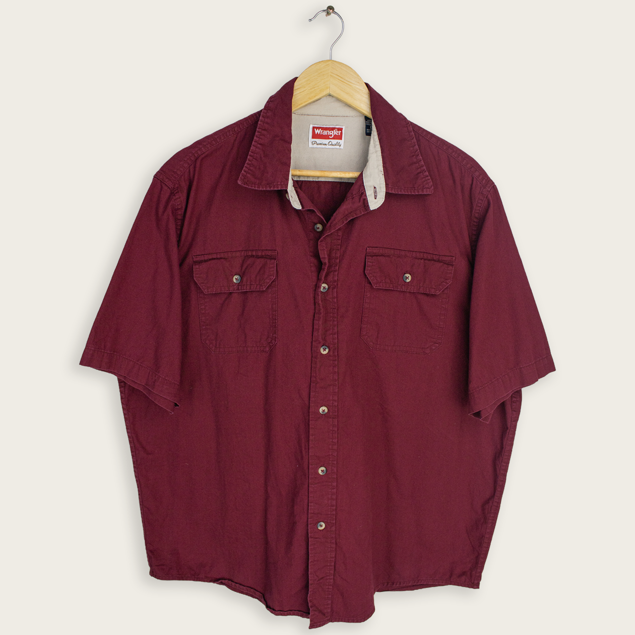 VINTAGE WRANGLER BUTTON-UP SHIRT - L