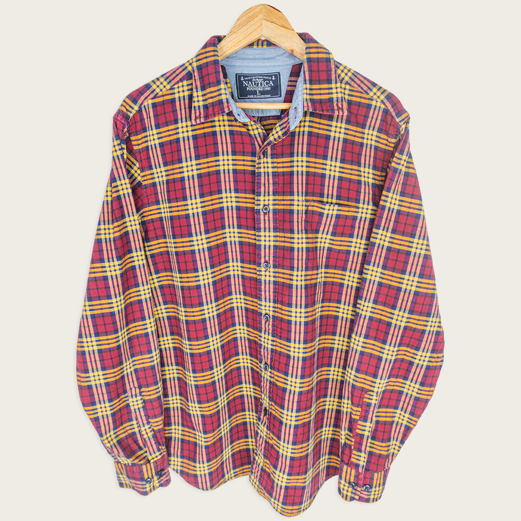 00's Nautica Button-Up Shirt - L