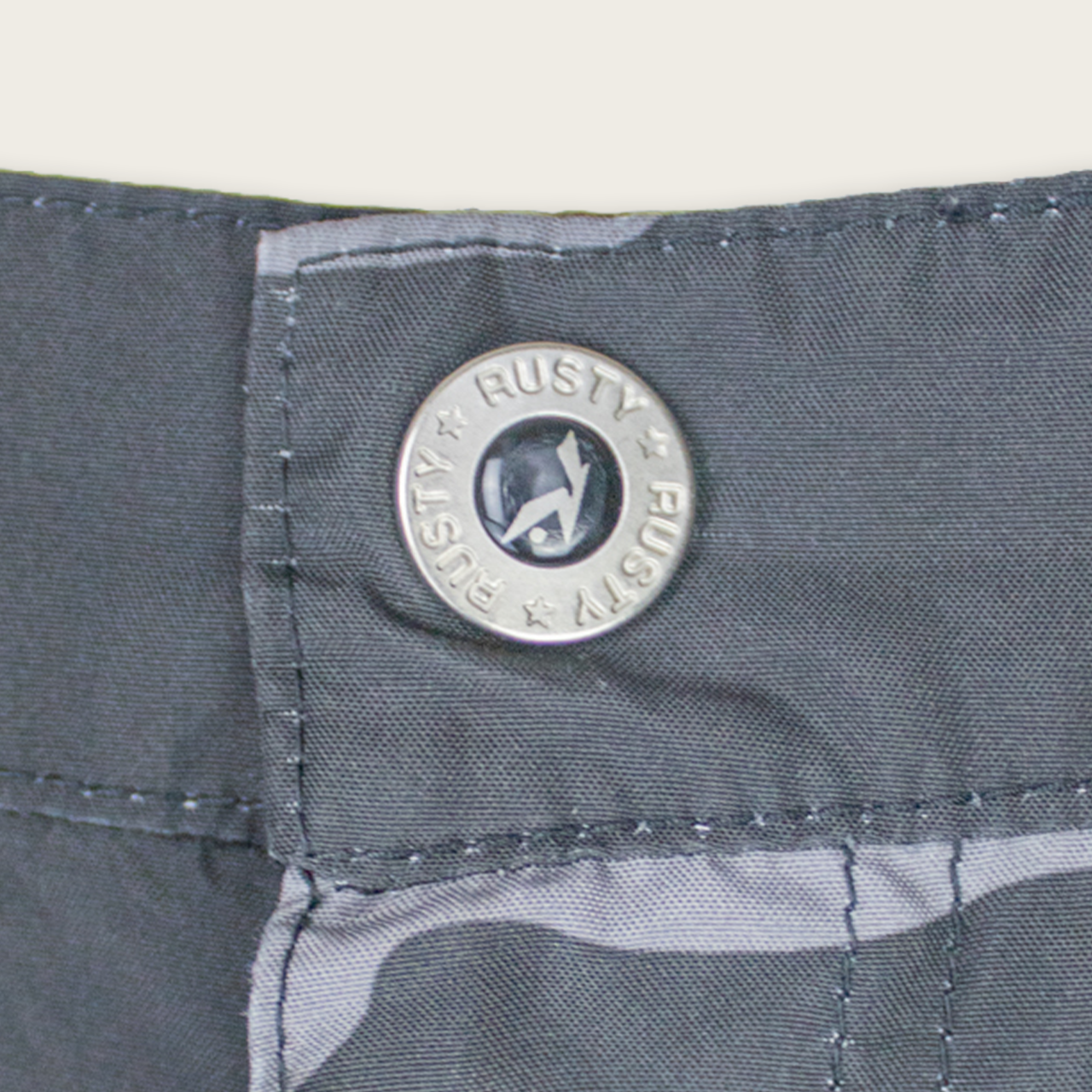 VINTAGE REVERSIBLE RUSTY BOARD SHORTS - 32"