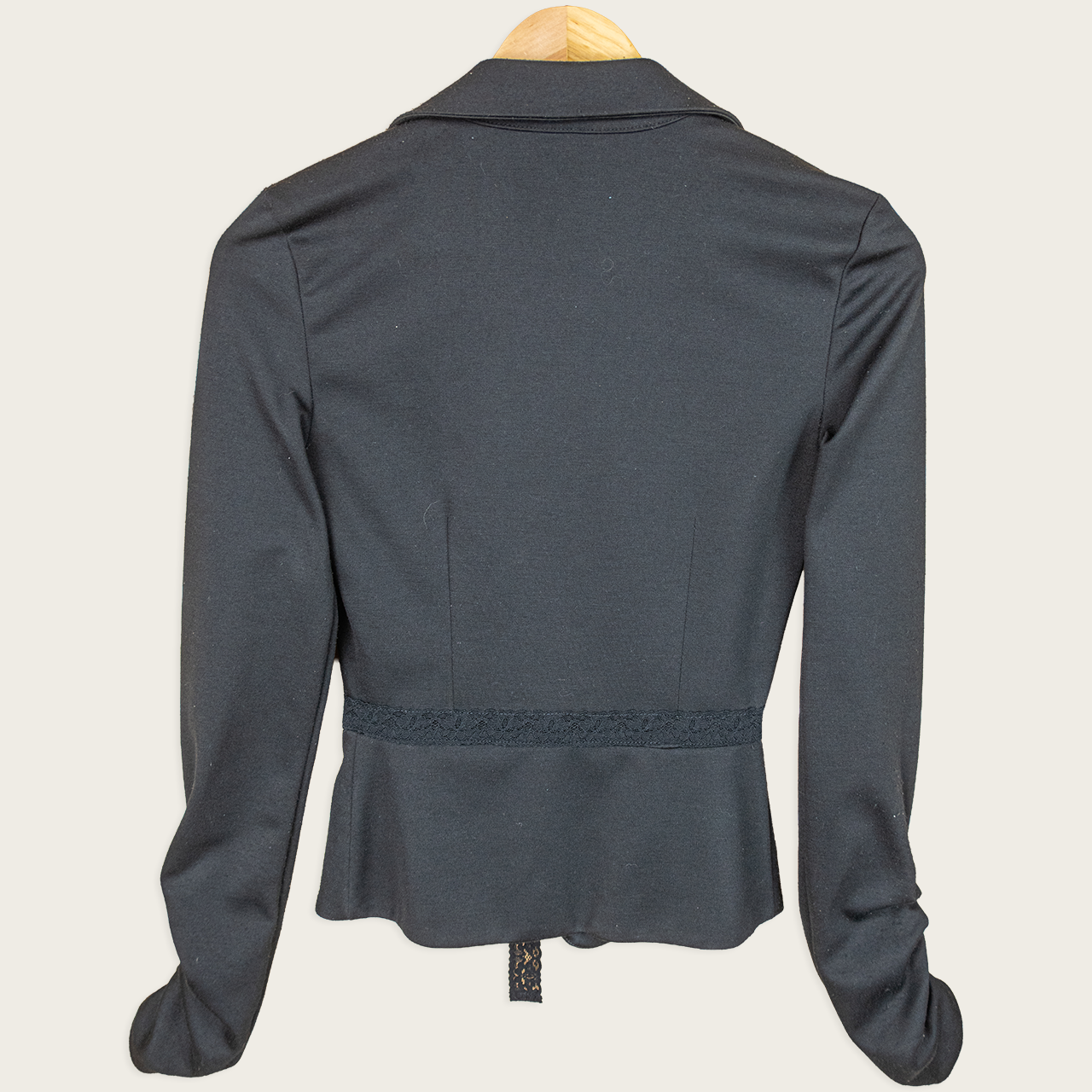Vintage Review Australia Fitted Blazer Top - Black - Size 6
