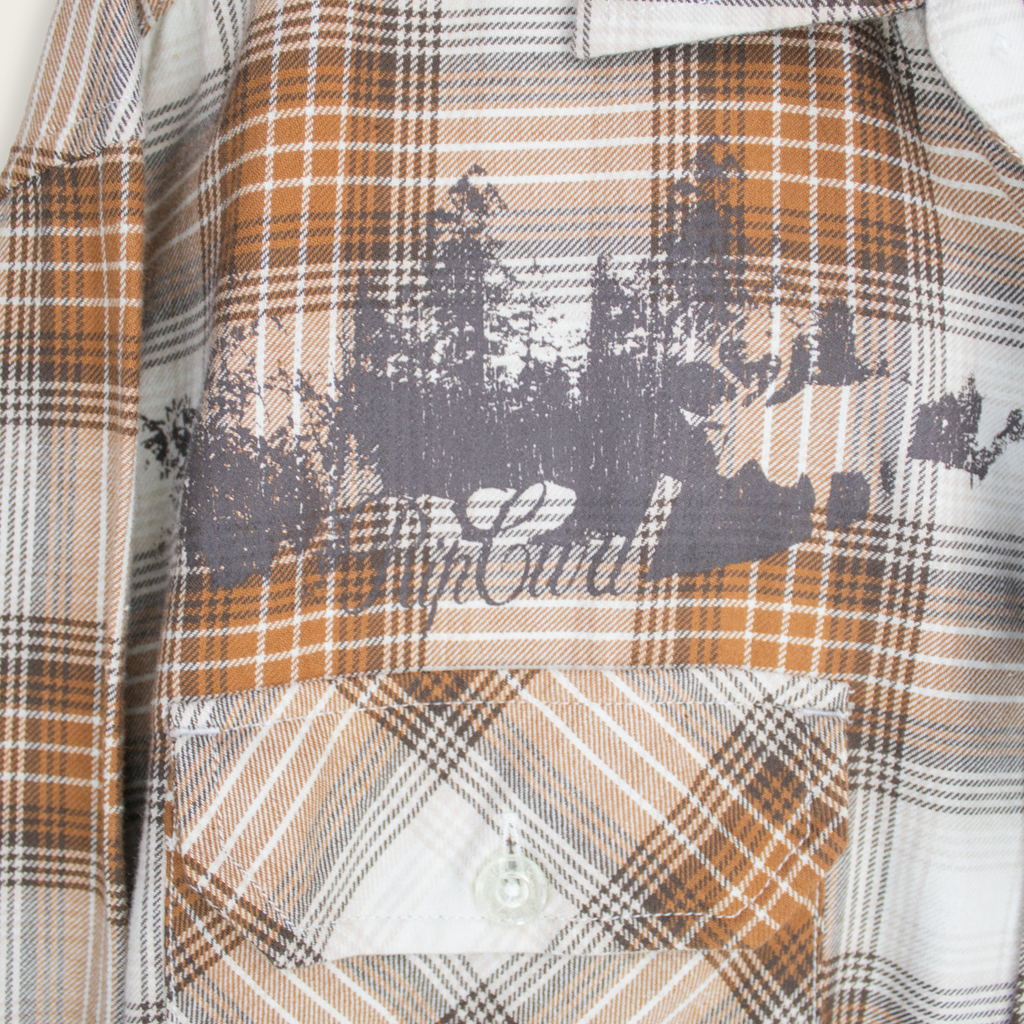 VINTAGE LONG-SLEEVE RIPCURL BUTTON-UP SHIRT - L