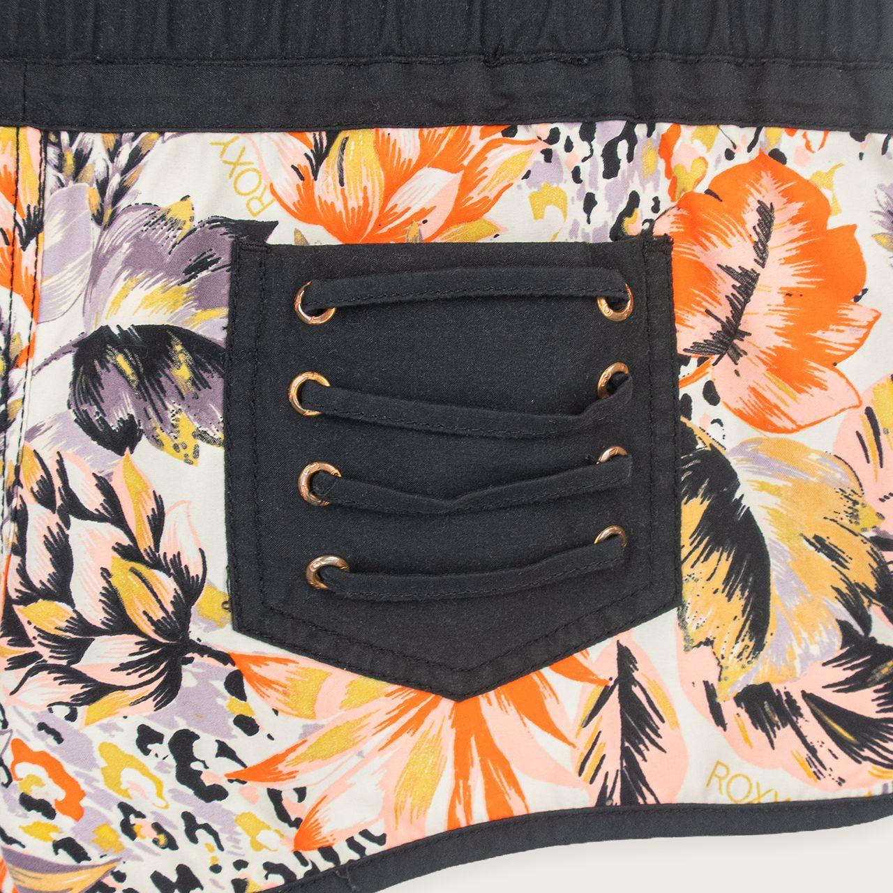 Y2K Roxy Mini Board Shorts - Floral Print - Size 12