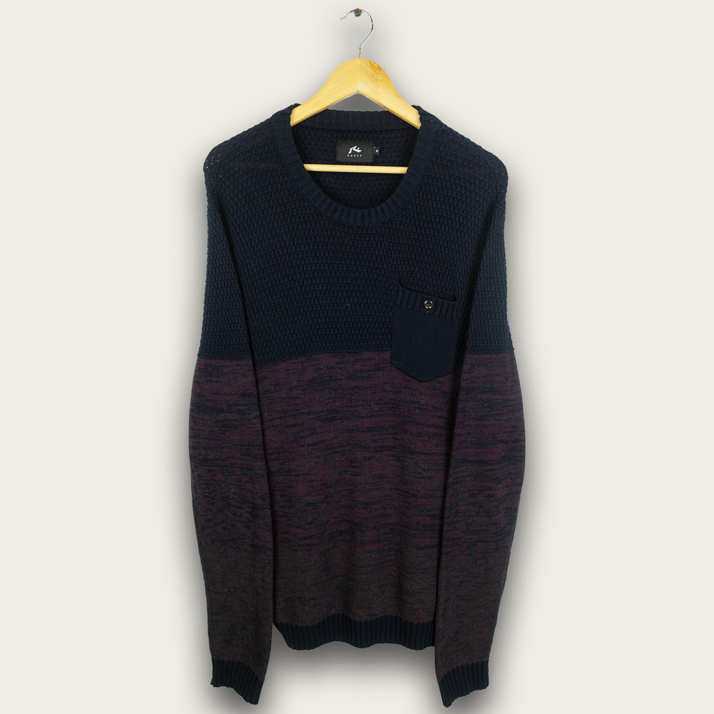 VINTAGE RUSTY KNIT SWEATER - M