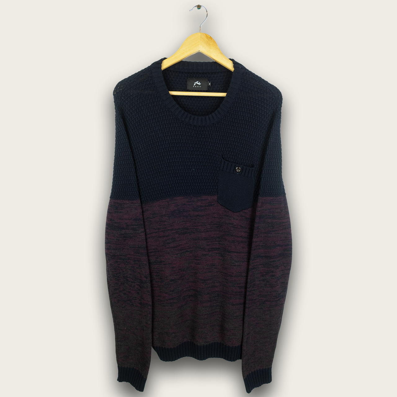 VINTAGE RUSTY KNIT SWEATER - M