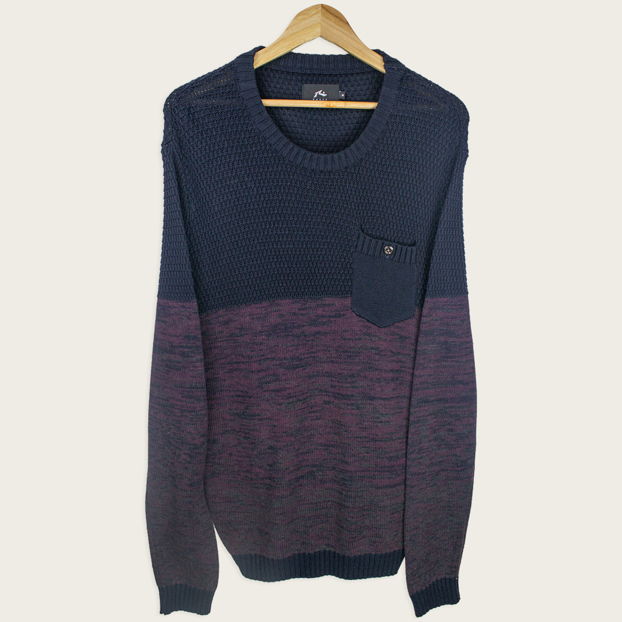Rusty Knitted Crewneck Sweater - M