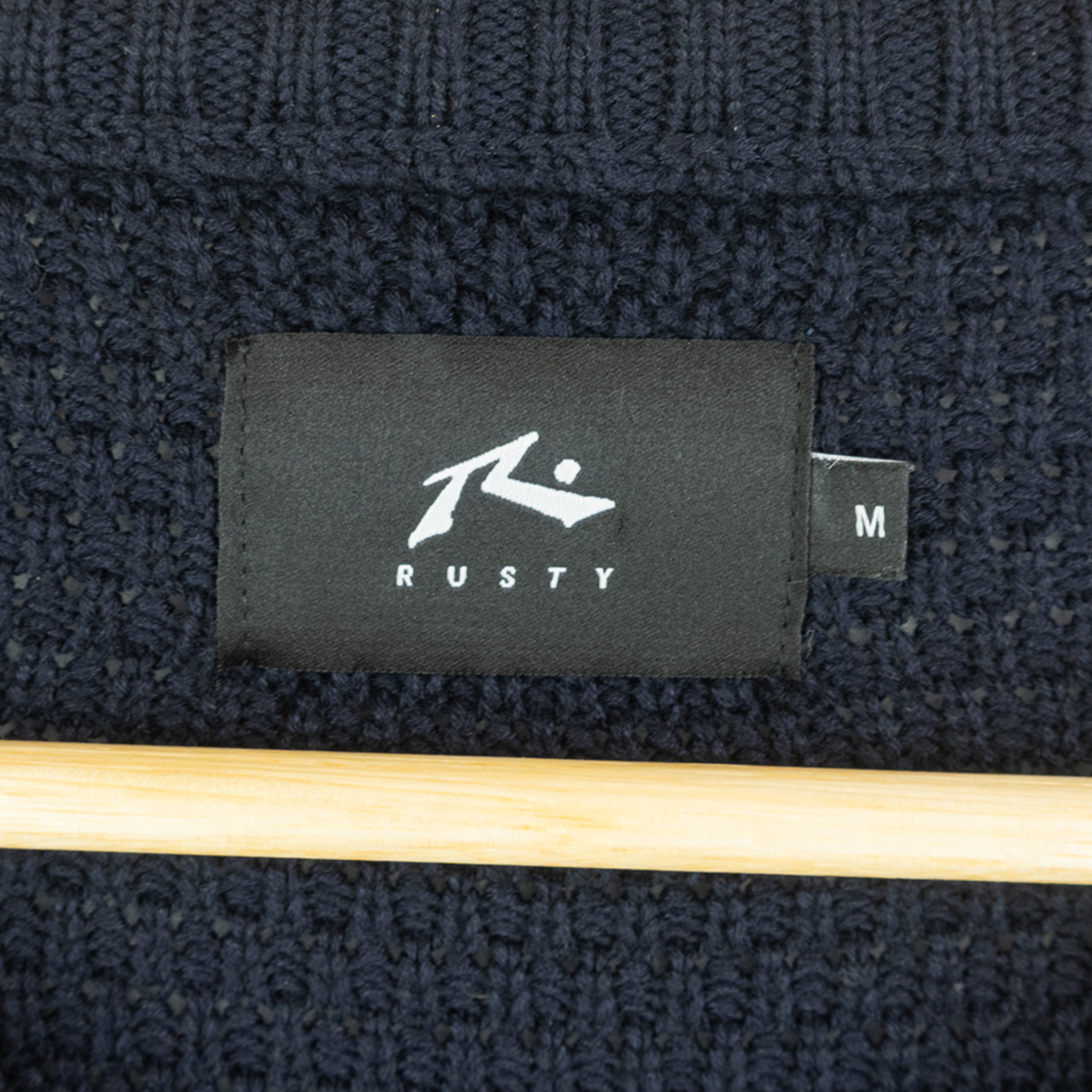 VINTAGE RUSTY KNIT SWEATER - M