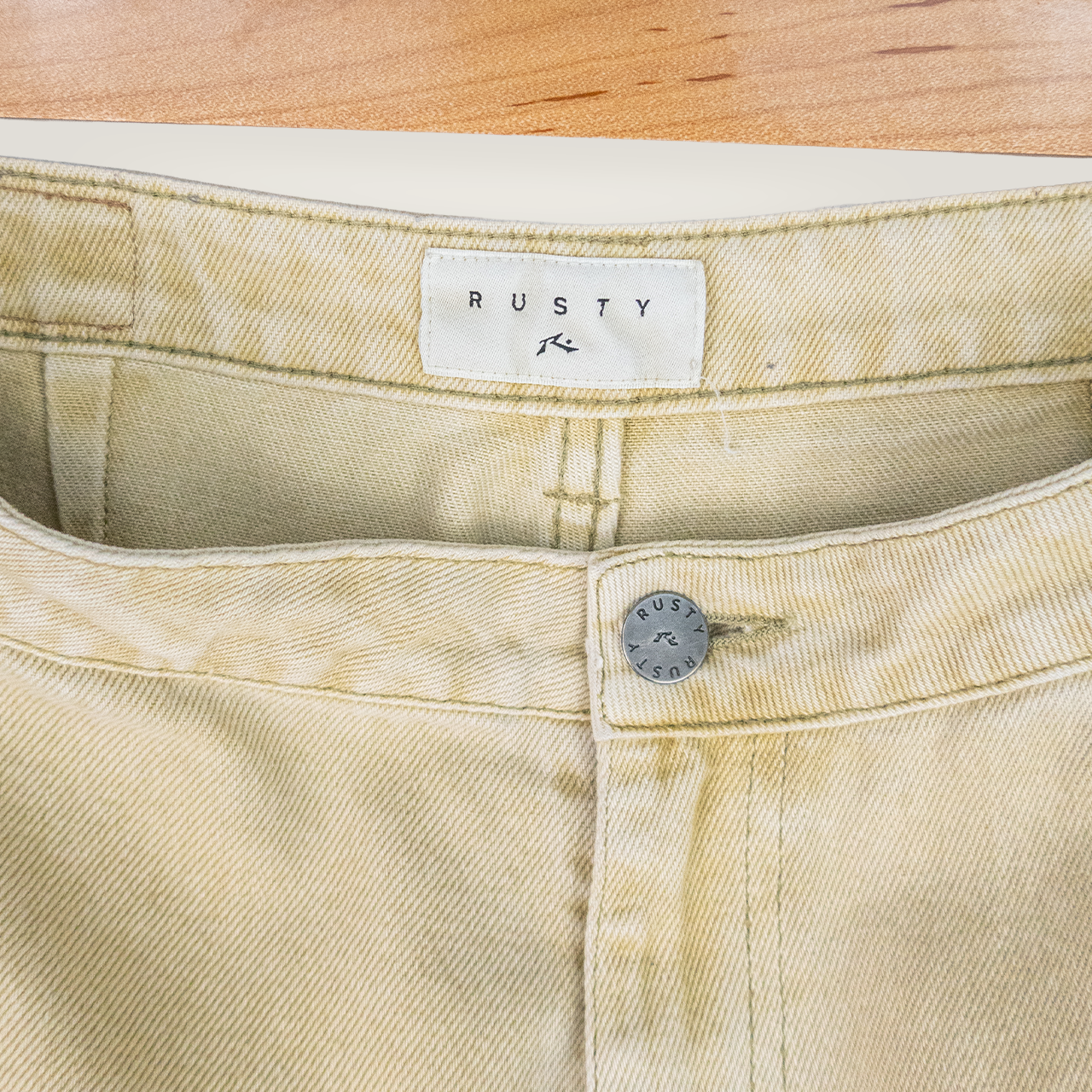 Y2K Rusty Pants - High Waist Straight Leg - Size 8