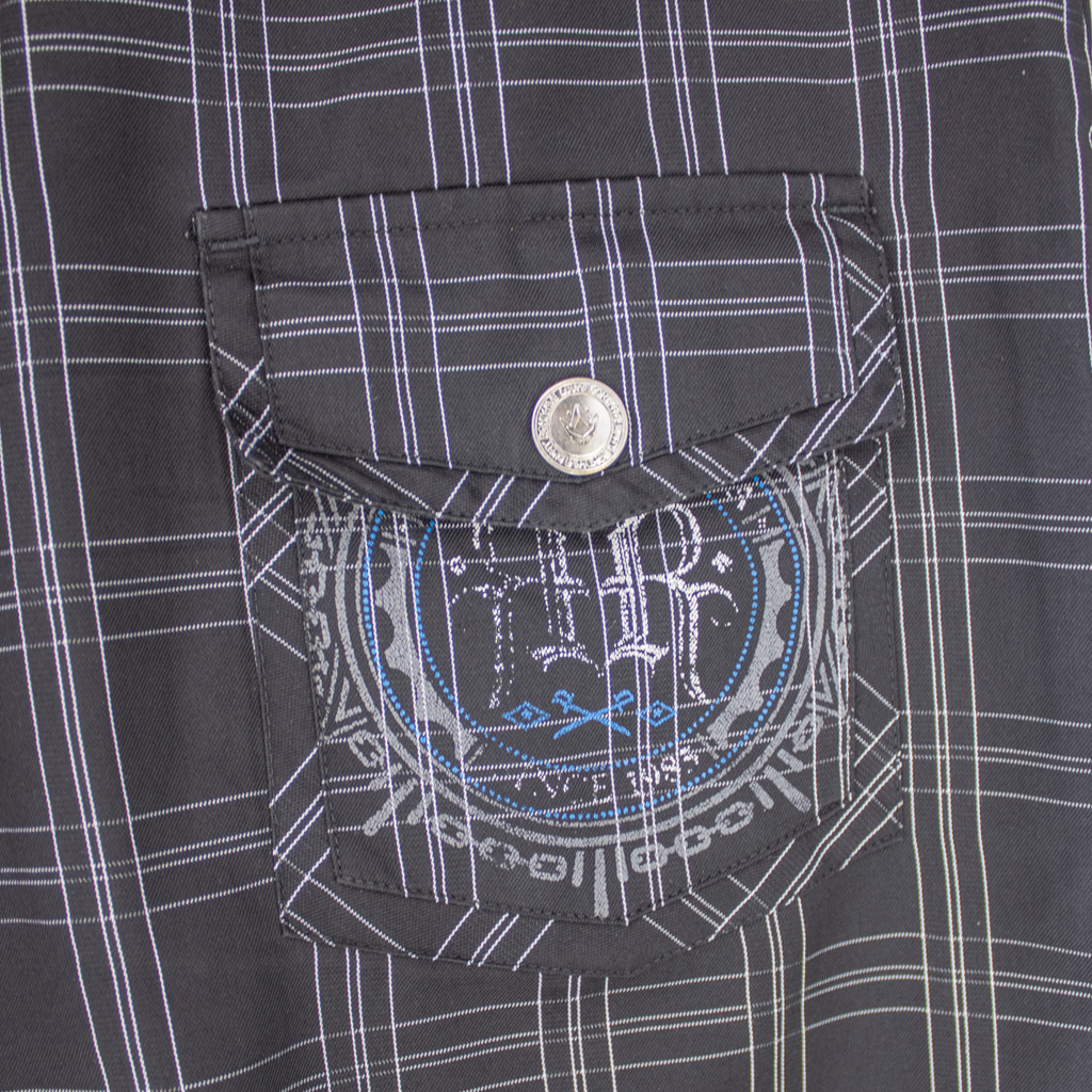 Y2K Rusty Shorts - Black Check - Size 8