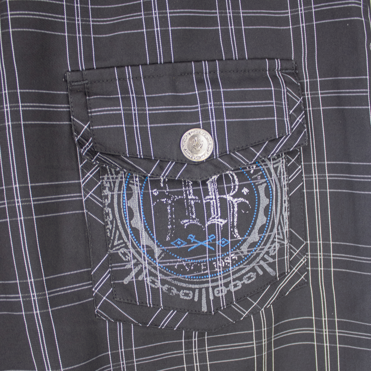 Y2K Rusty Shorts - Black Check - Size 8