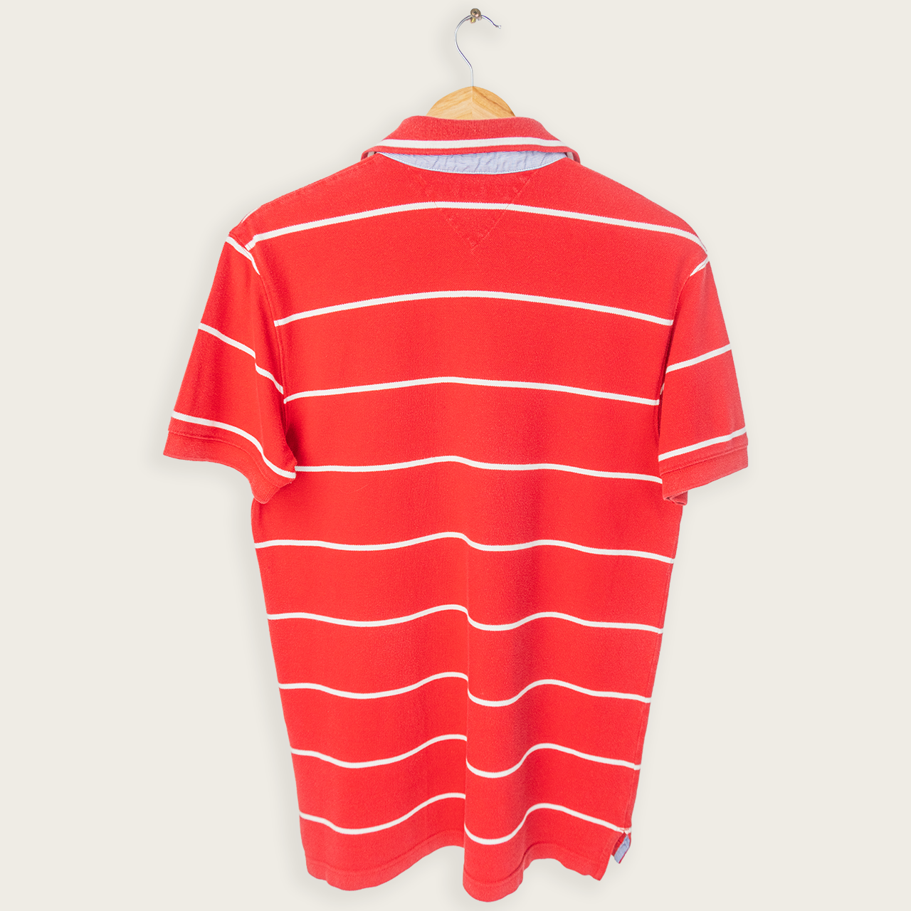TOMMY HILFIGER STRIPED POLO SHIRT - S