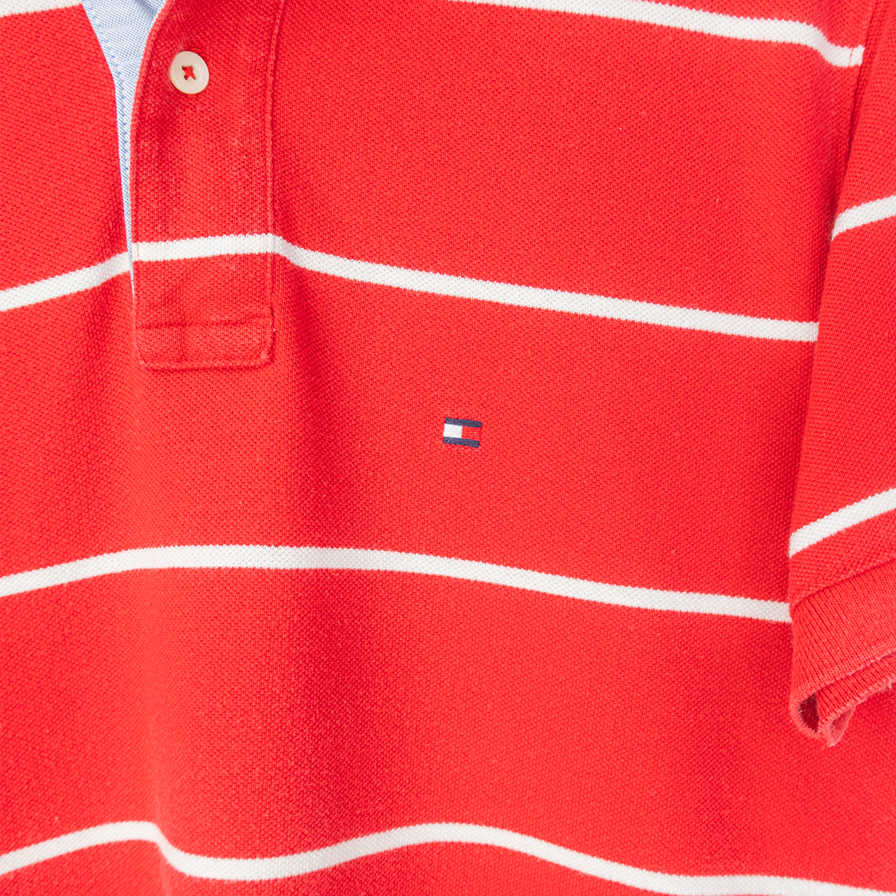 TOMMY HILFIGER STRIPED POLO SHIRT - S