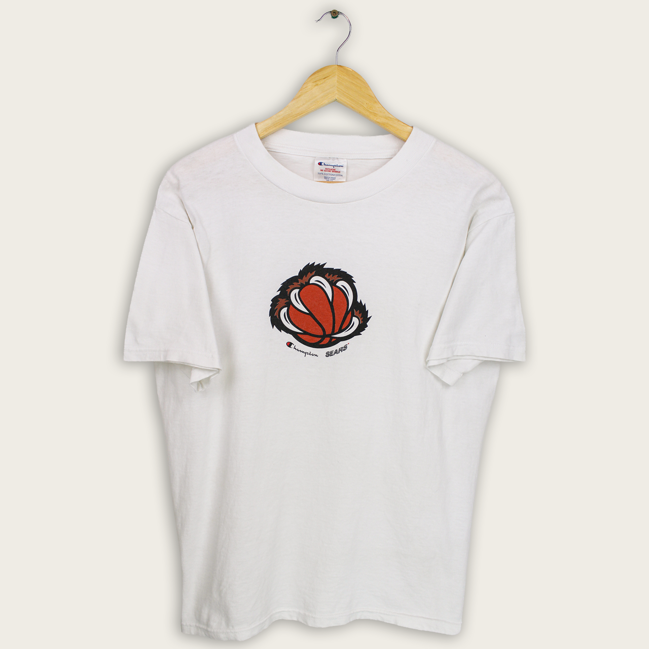 VINTAGE CHAMPION SEARS T-SHIRT - M