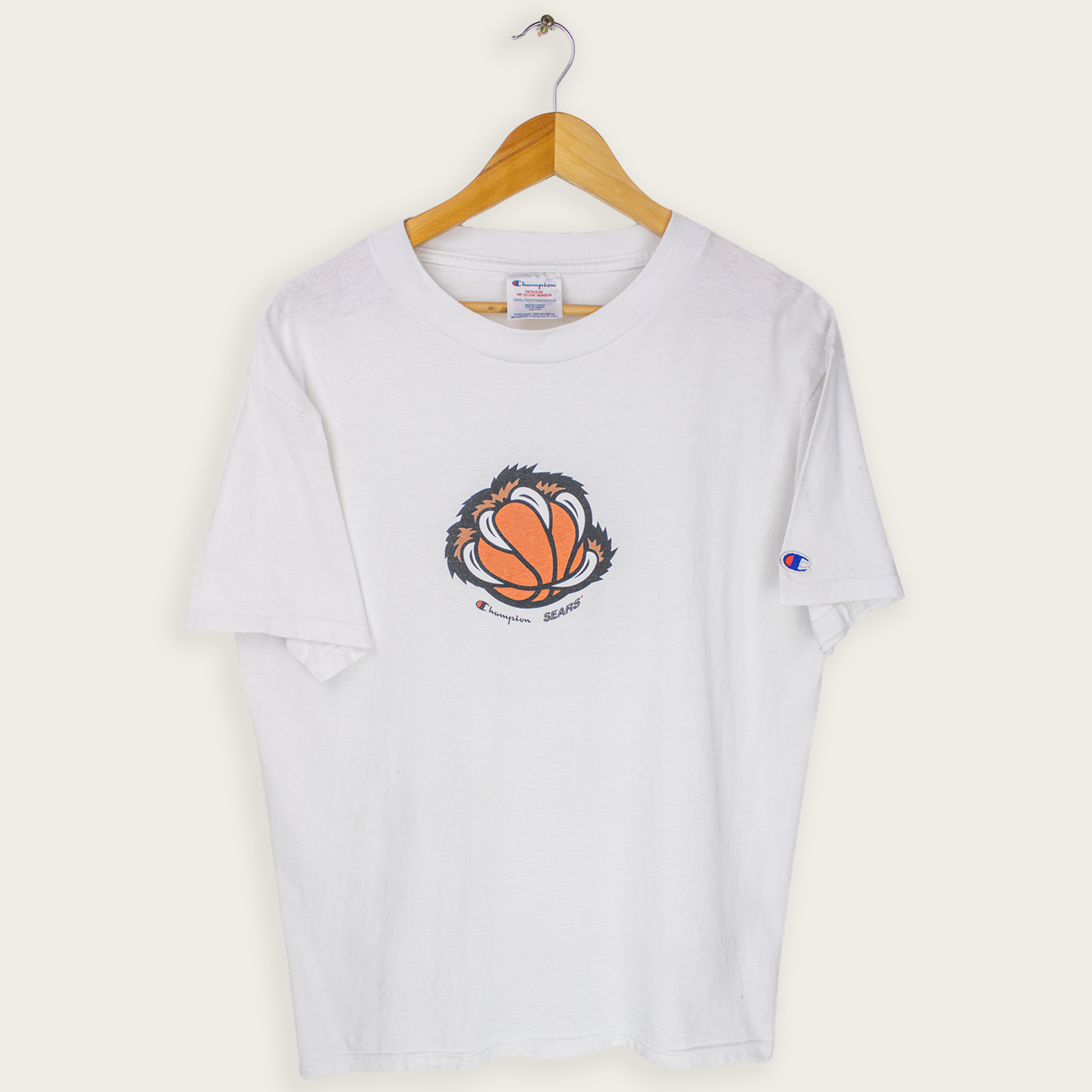 00's CHAMPION SEARS T-SHIRT - M