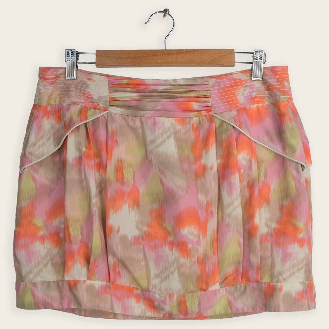 Y2K Seduce Mini Skirt - Abstract Print - Size 12