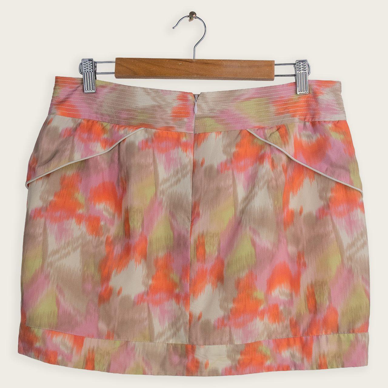 Y2K Seduce Mini Skirt - Abstract Print - Size 12