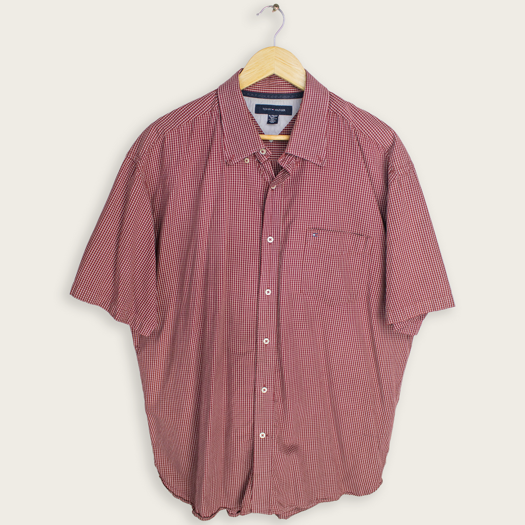 VINTAGE TOMMY HILFIGER BUTTON-UP SHIRT - XL
