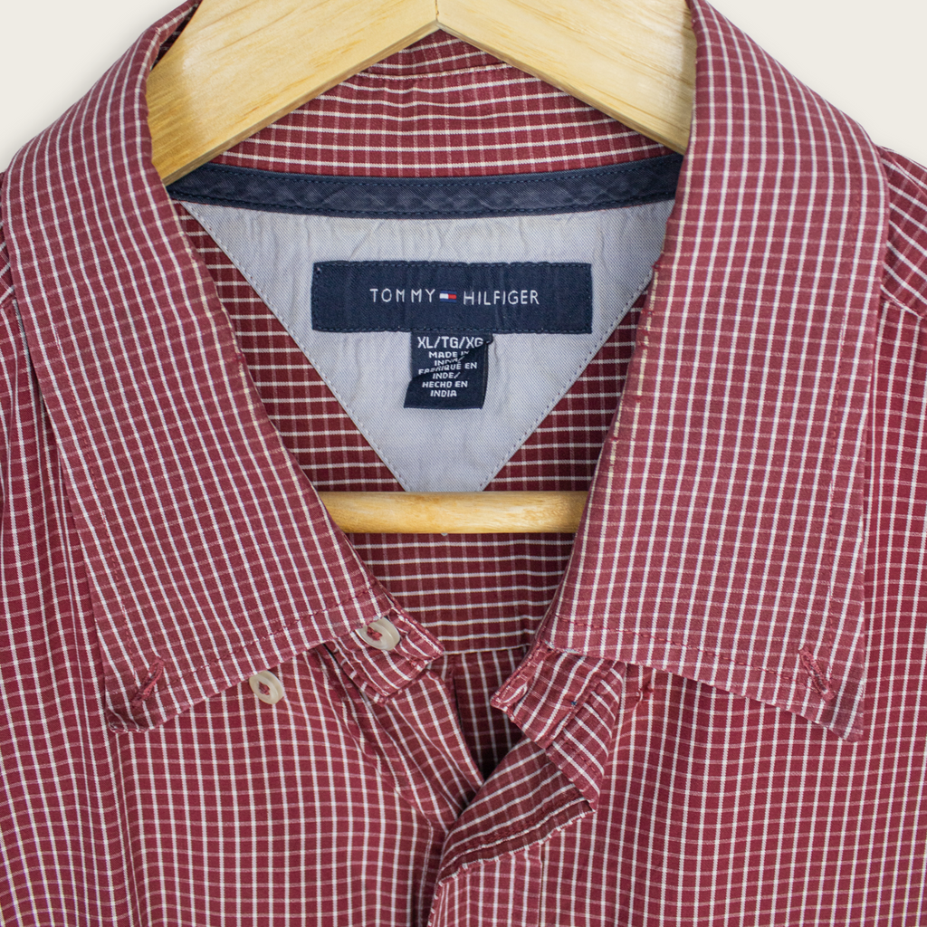 VINTAGE TOMMY HILFIGER BUTTON-UP SHIRT - XL