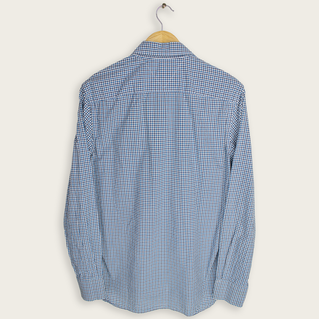 VINTAGE LONG-SLEEVE TOMMY HILFIGER BUTTON-UP SHIRT - S