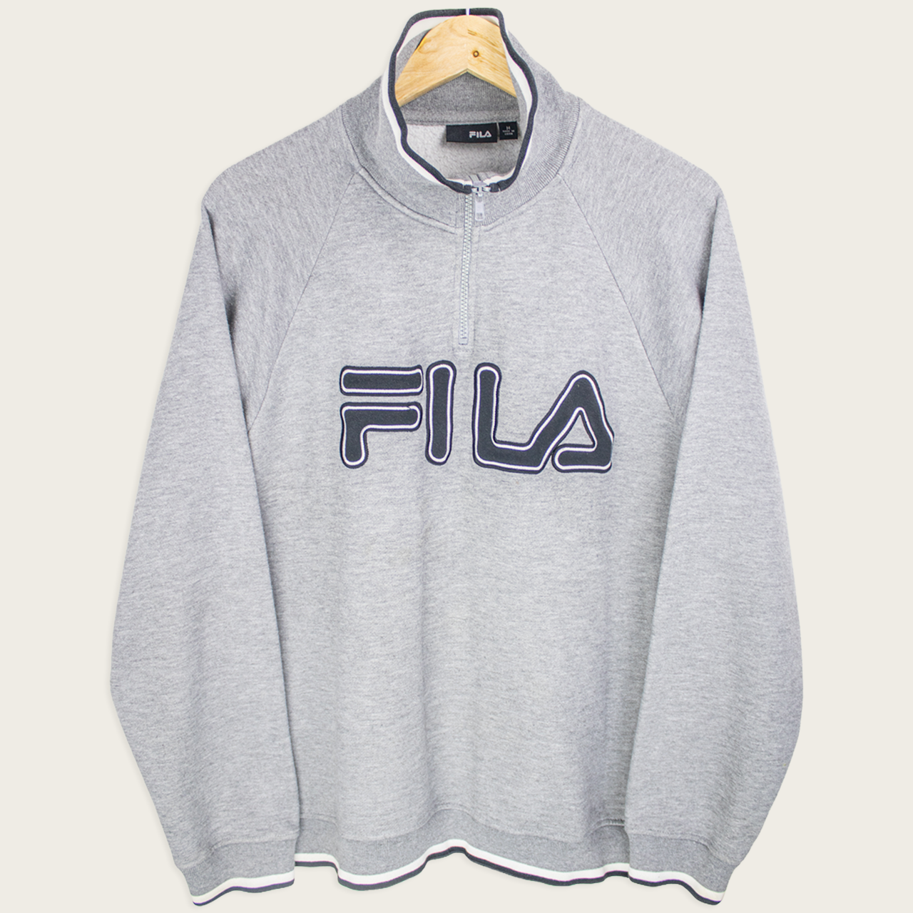 00's Fila 1/4-Zip Sweatshirt - M