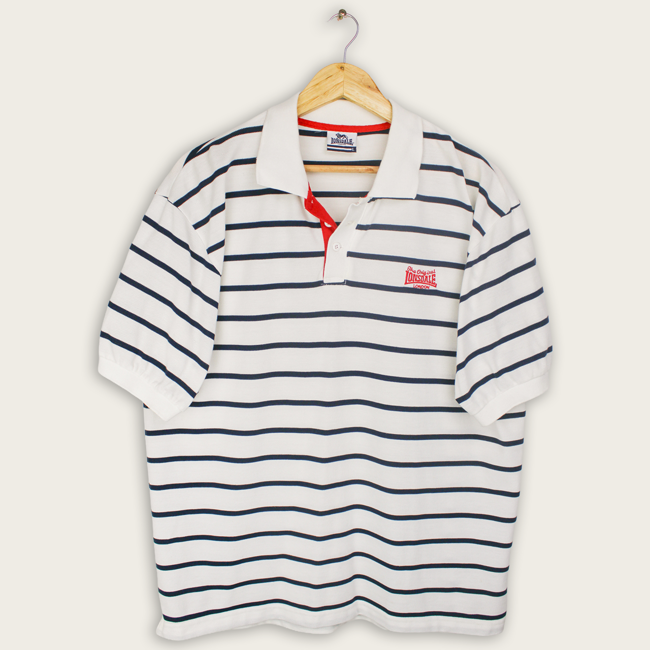 VINTAGE LONSDALE POLO SHIRT - L