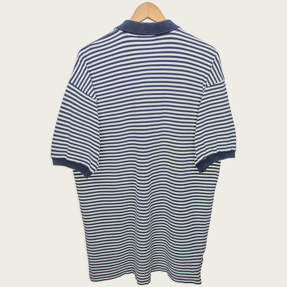 90s Nautica Striped Polo Shirt - XL/XXL